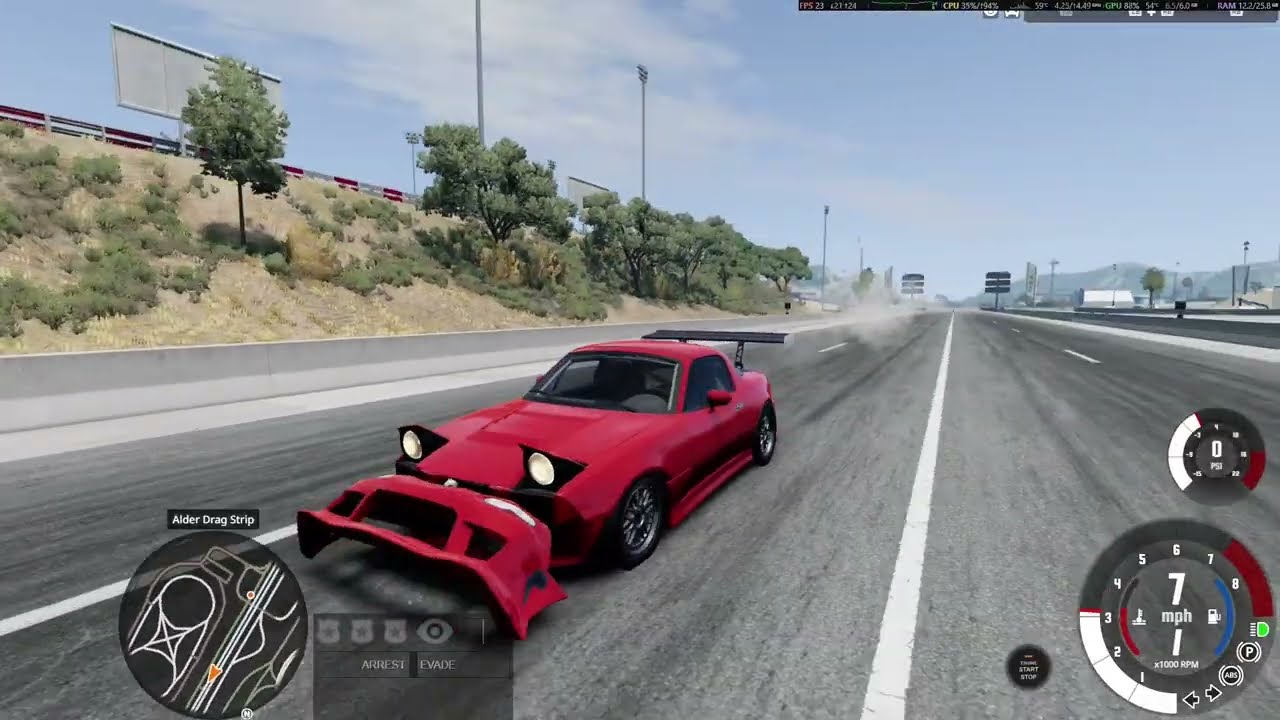 Mazda mx-5 miata 0.38 #gaming #beamngcrashes #subscribe #youtube #bluesky #modshowcase #gameplay
