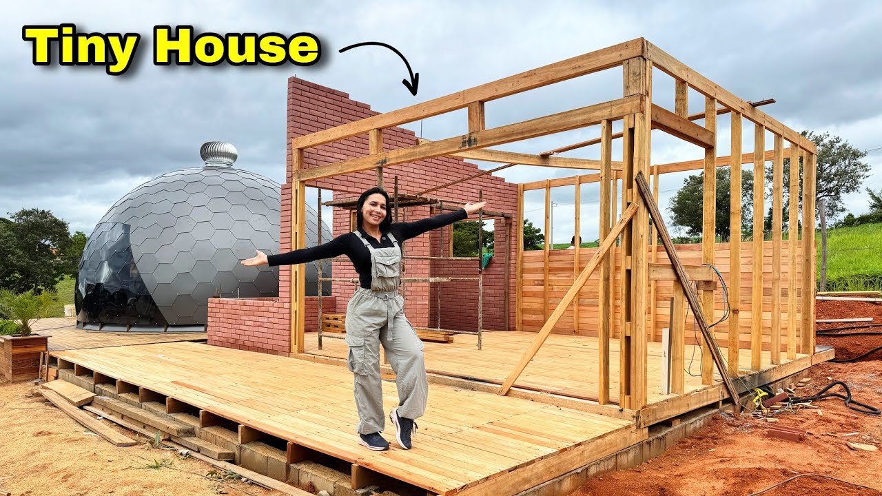 ESTAMOS CONSTRUINDO UMA TINY HOUSE NA CHÁCARA. ATUALIZAÇÕES! 