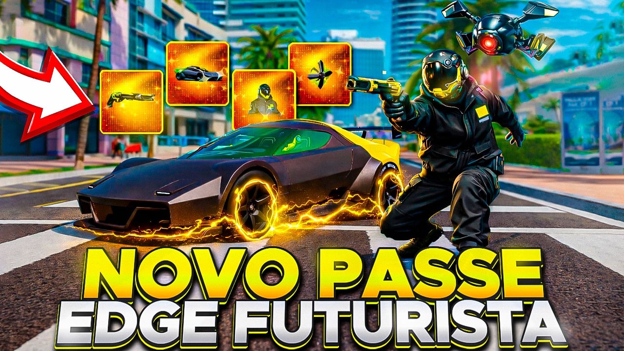 CHEGOU O NOVO PASSE FUTURISTA! GANHEI TODOS OS ITENS NO FLEX CITY
