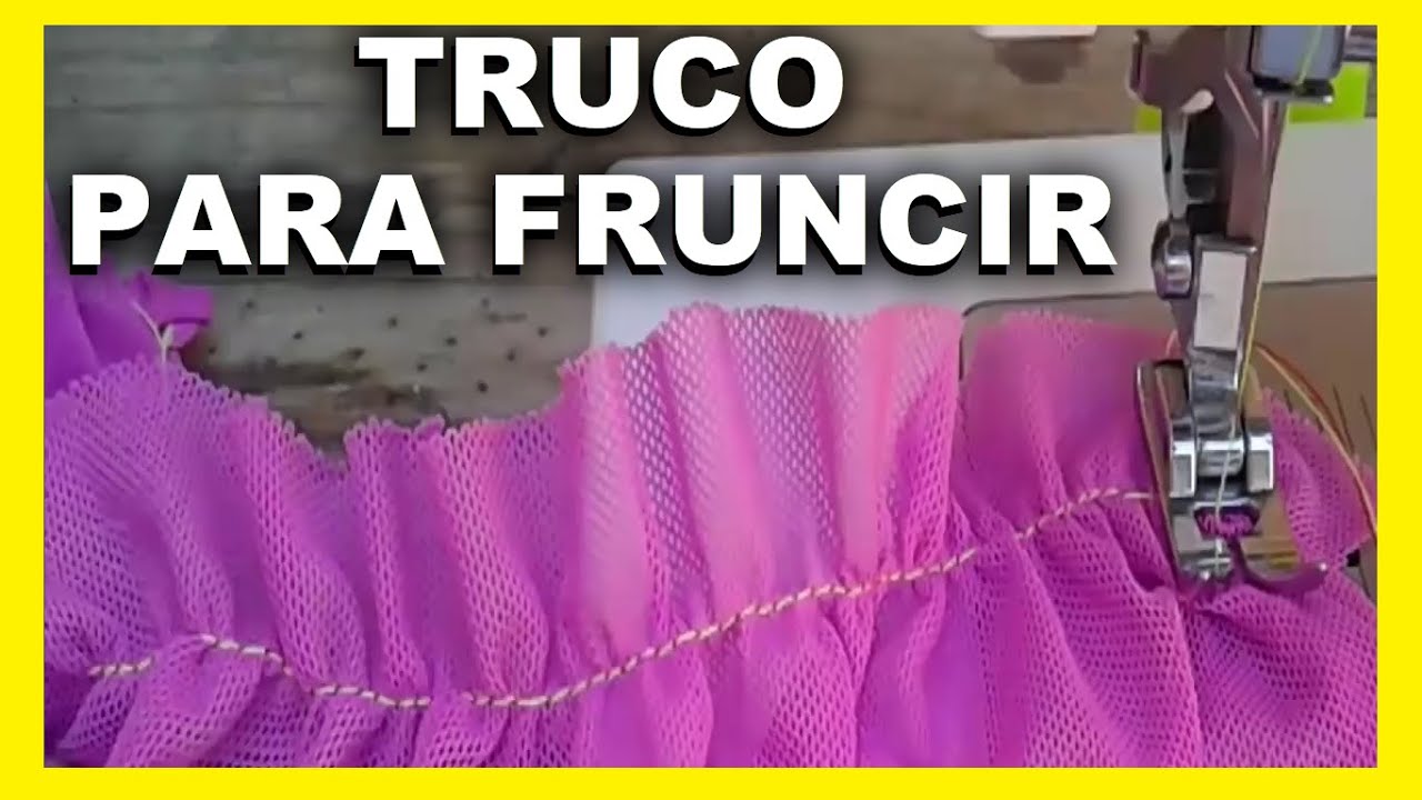 TRUCO para fruncir en maquina con PRENSATELA sencillo