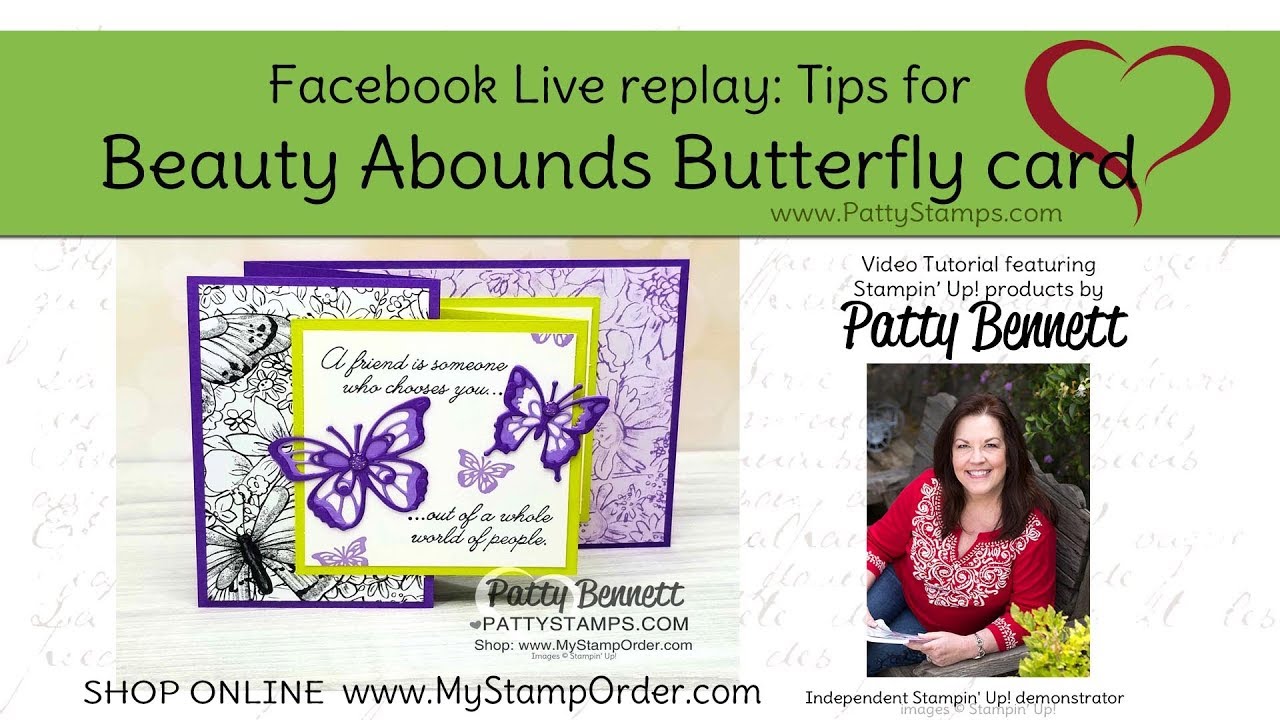How to use the Beauty Abounds Butterflies and Adhesive Sheets with Patty Bennett