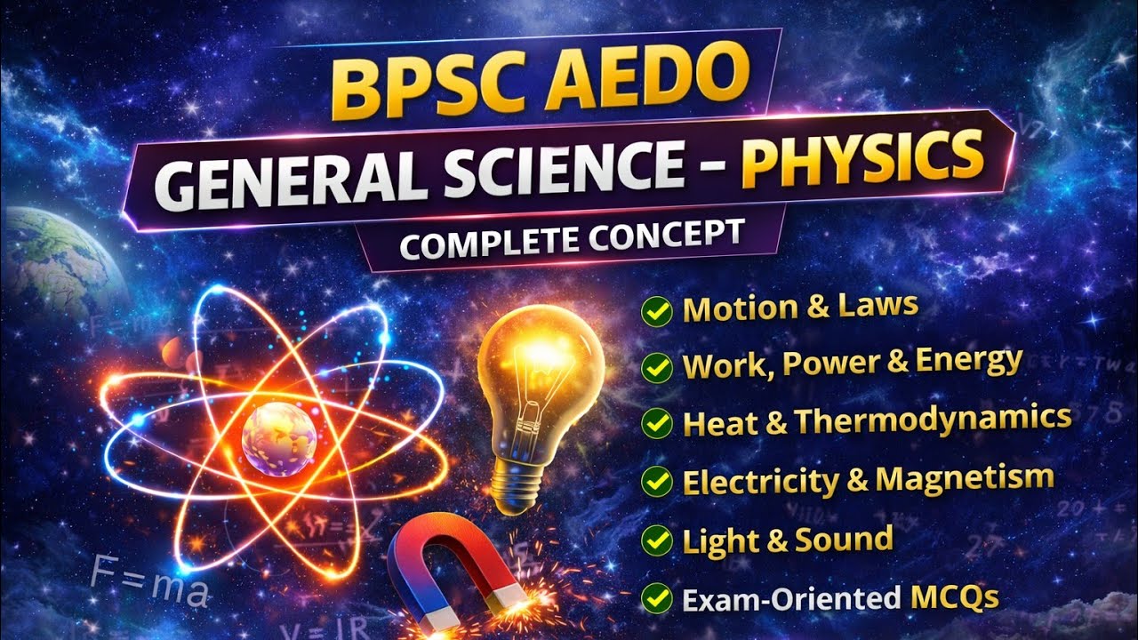 GENERAL SCIENCE| PHYSICS(Part -1) MCQs | UPSC | BPSC AEDO | UPPCS #pyq #generalscience #bpsc #upsc 
