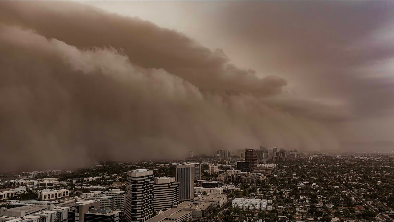 MASSIVE HABOOB ENGULFS DOWNTOWN PHOENIX, ARIZONA!! - 8/25/25