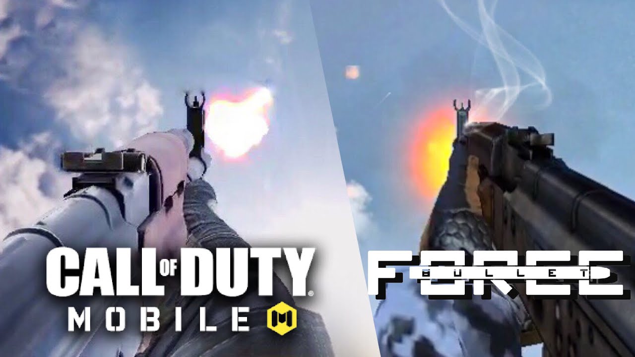 Bullet Force VS Call of Duty Mobile - Weapon Comparison