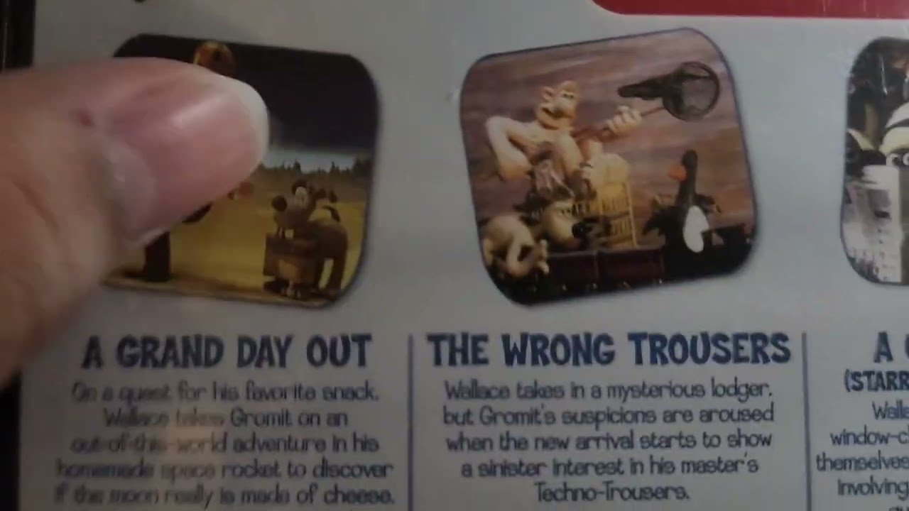 Wallace and Gromit Three Amazing Adventures 2007 DVD Unboxing 