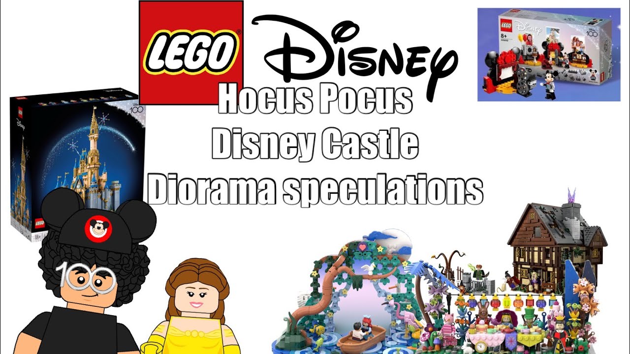LEGO Disney 100 News Hocus Pocus, Disney Castle Reveal,GWP,More Diorama sets?
