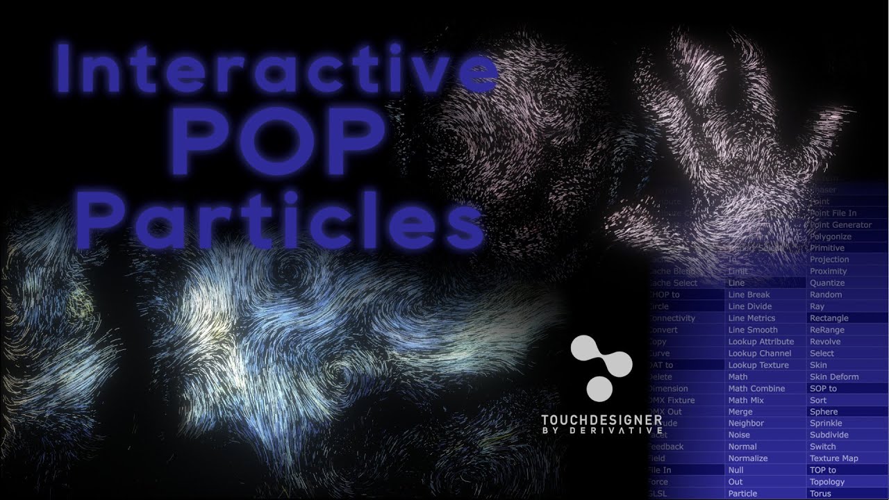 Наши первые интерактивные POP-частицы в #touchdesigner