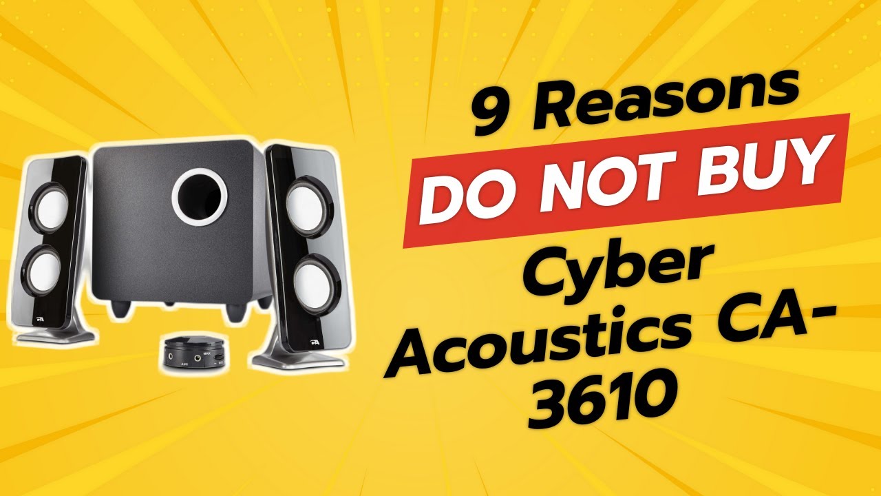 НЕ ПОКУПАЙТЕ Cyber ​​Acoustics CA-3610, ПОКА НЕ ПОСМОТРИТЕ ЭТО ВИДЕО! 😱 🚫 (9 причин)