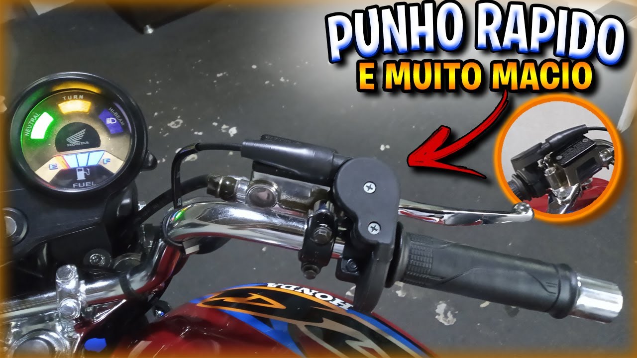 COMO INSTALAR PUNHO RAPIDO E TIVE QUE ADAPTAR PRA FICAR TOP TITAN KS125 [ Maycon Aragão ]