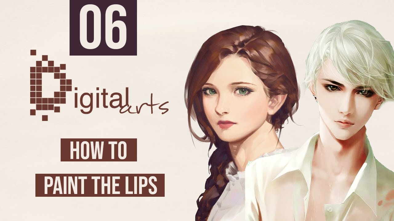 How to Paint a Realistic Lips - easy way