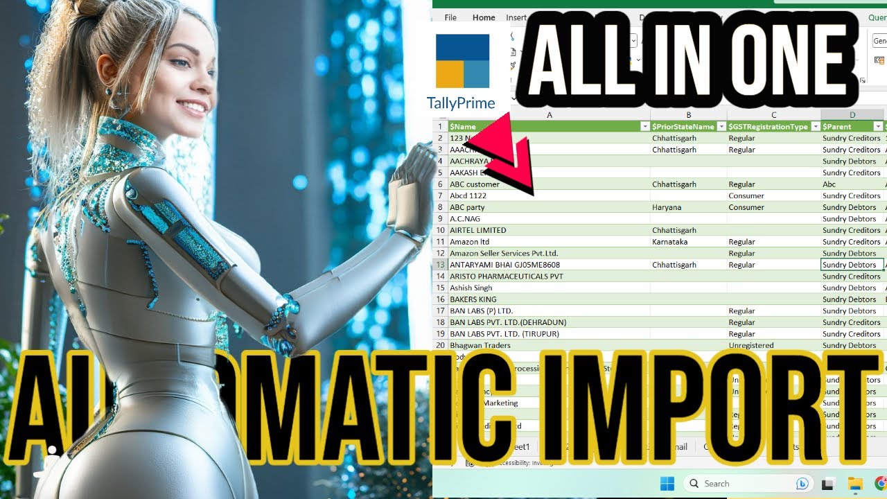 TALLY TO EXCEL TRICK - All in One @LearnWell