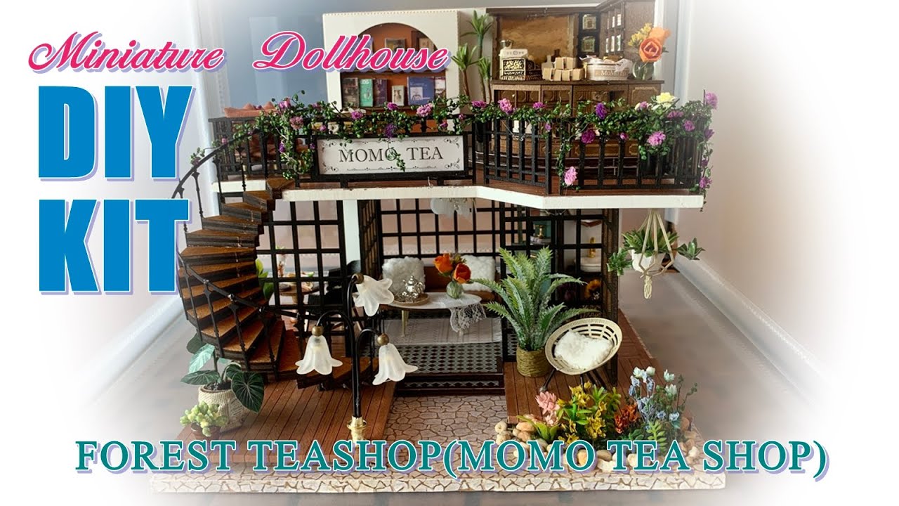 【DIY ミニチュア】ドールハウス・キット#16[FOREST TEASHOP(MOMO TEA SHOP)]