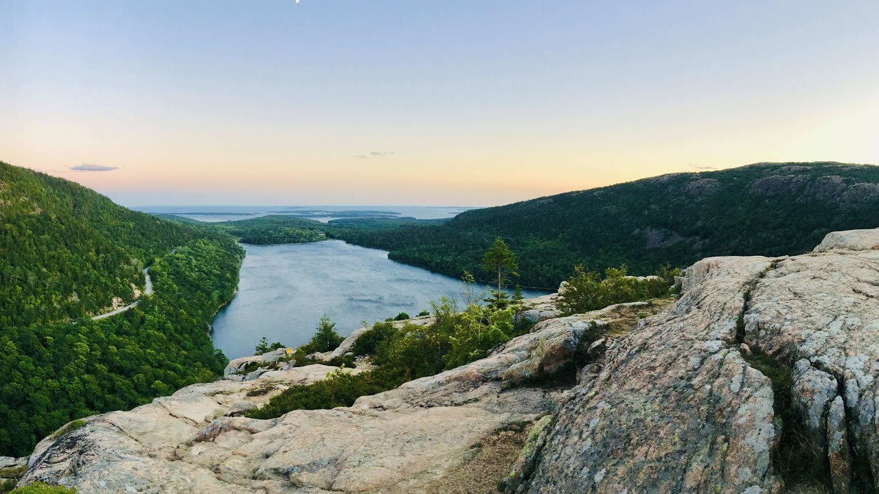 Acadia National Park, Maine.(Driving On Park Loop Road)