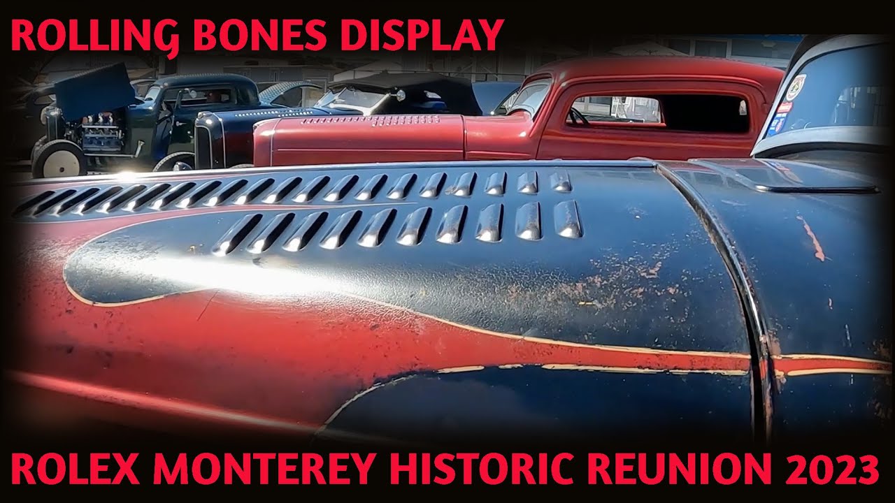 ROLLING BONES CAR DISPLAY AT THE ROLEX MONTEREY HISTORIC REUNION LAGUNA SECA