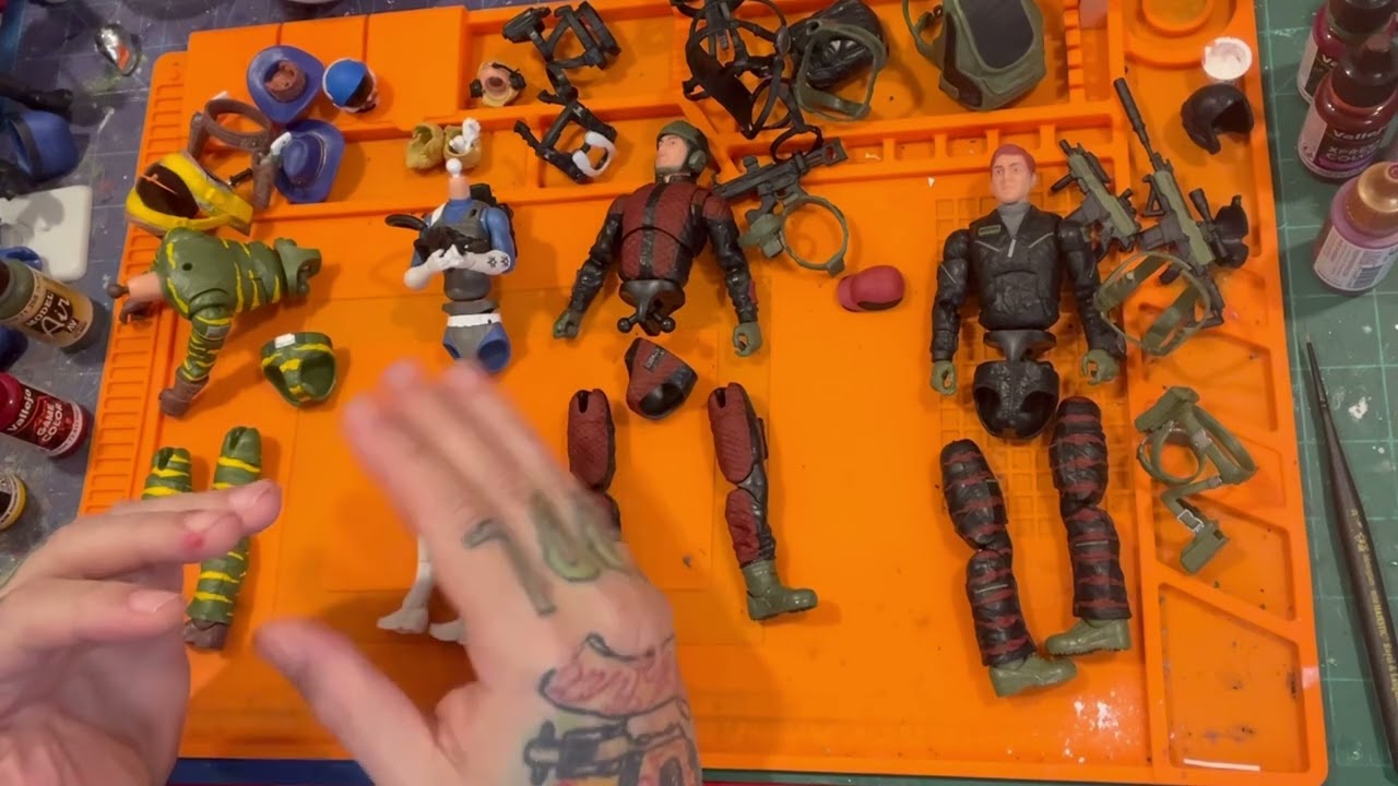 PT2 PAINTING THE GI JOE DRAGONFLY HASLAB FIGURES TIGER FORCE! #gijoeclassified #gijoe #haslab #yojoe