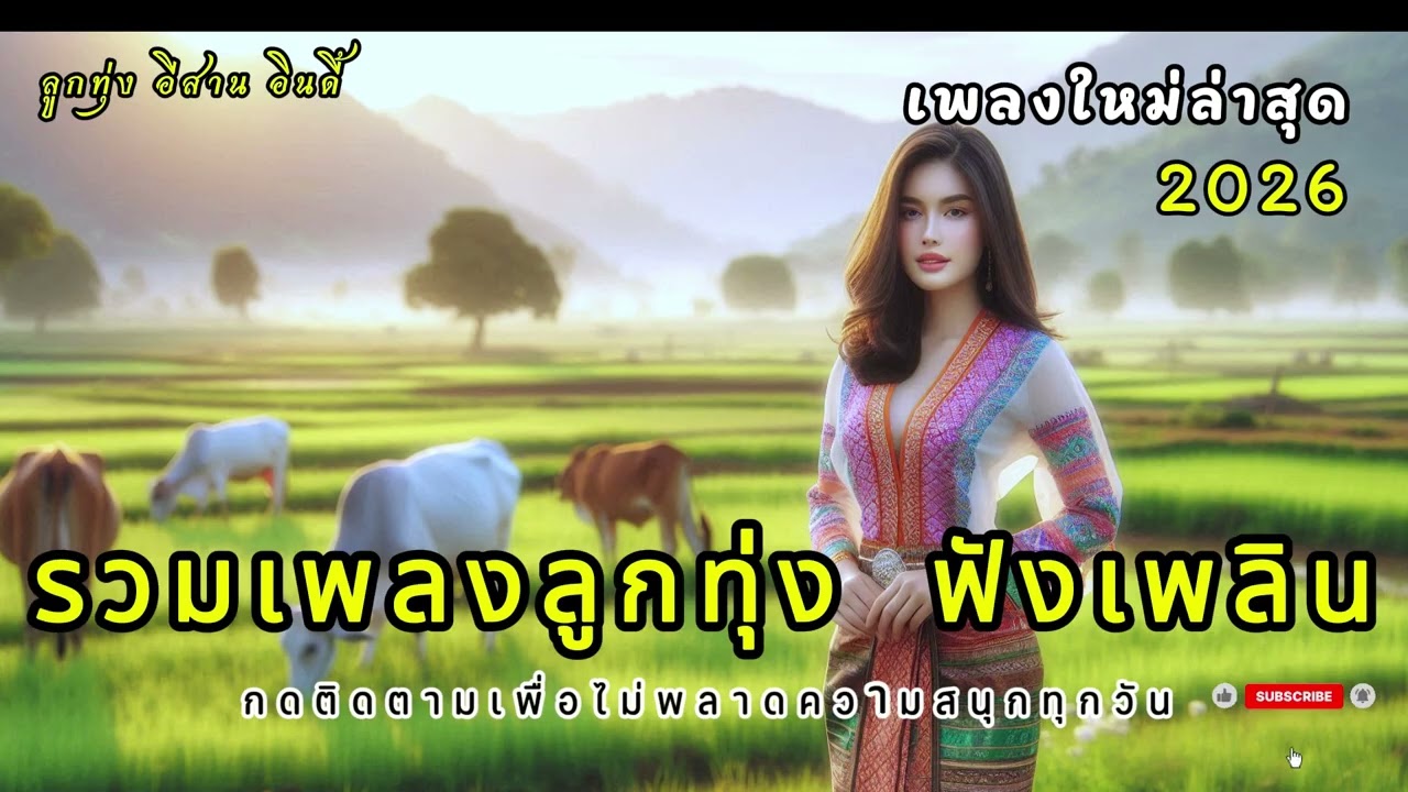 เพลงลูกทุ่งเพราะๆ 2026  คนไกลบ้าน ฟังเพลิน ฟังสบาย ในวันทำงาน เพลงใหม่ล่าสุด เติมกำลังใจ