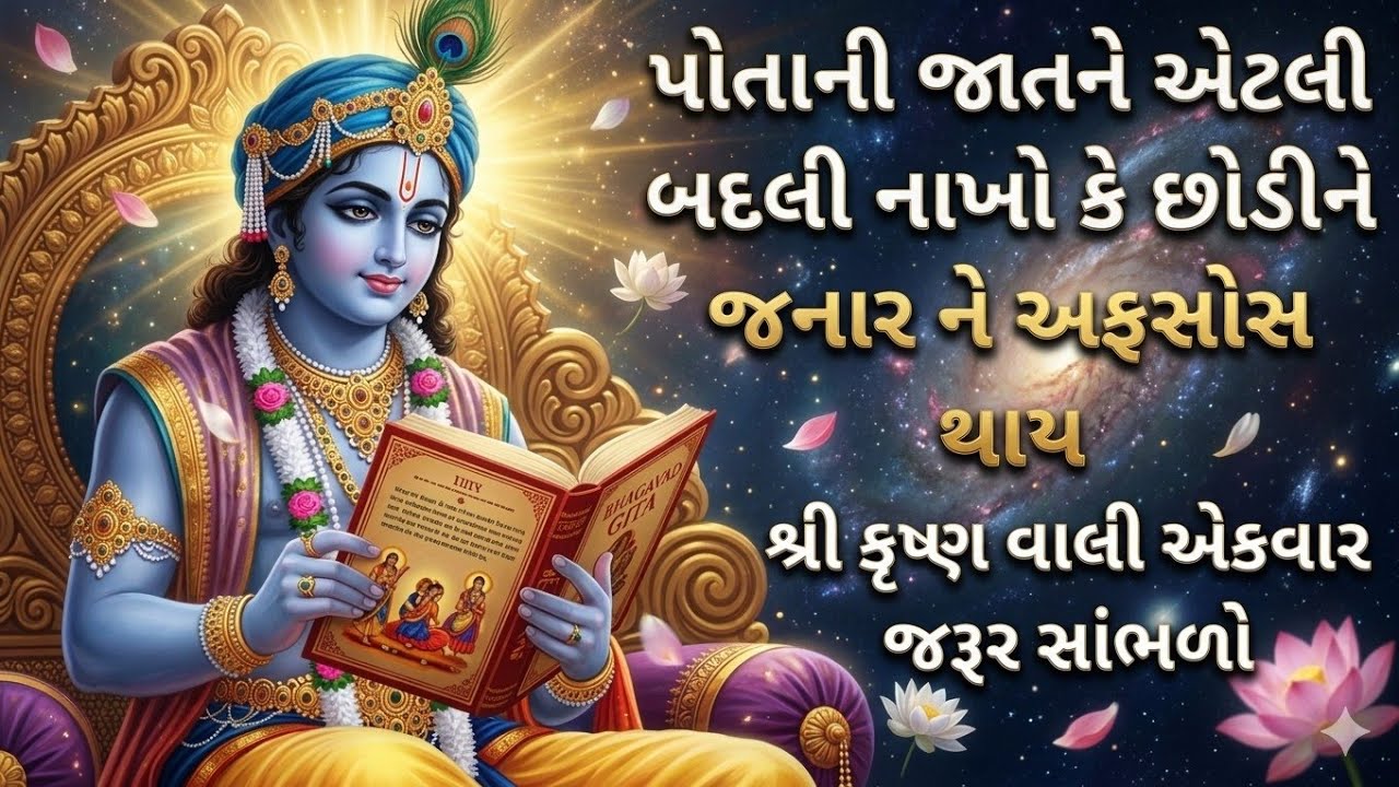 તમારી જાતને એટલી બધી બદલો કે જે તમને છોડીને જાય તેને પસ્તાવો થાય || Shree Krishna Motivation Speech 