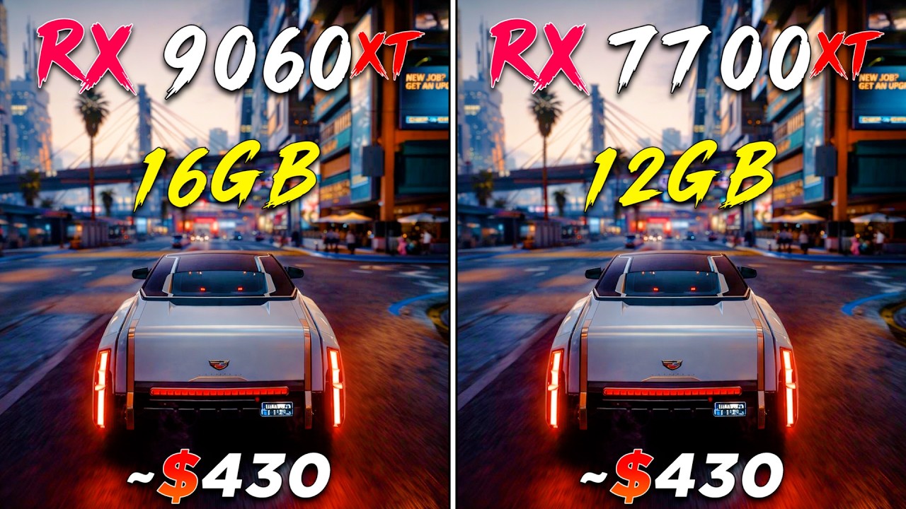 RX 9060 XT 16GB vs RX 7700 XT 12GB | PC Gameplay Benchmark Tested