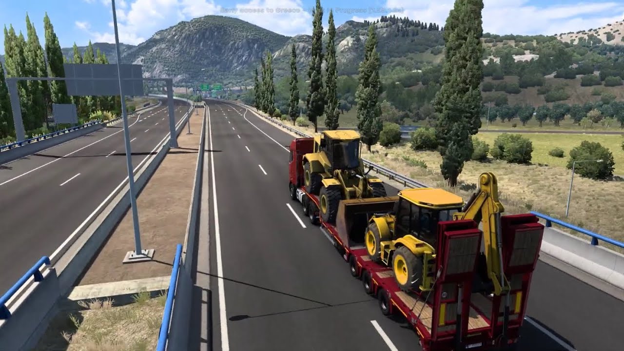 Greece DLC EARLY ACCESS Gameplay 🔴 Journey from Lamia to Mytilene - Euro Truck Simulator 2