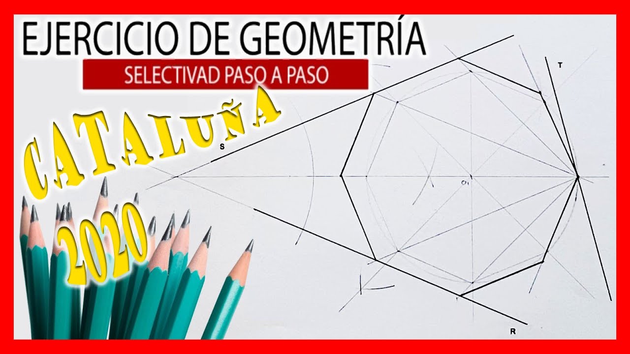 🔥 PAU Dibujo técnico 2020 CATALUÑA ✅ Polígonos | Ejercicios selectividad dibujo técnico resueltos