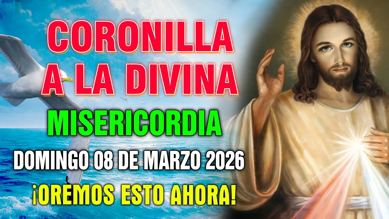 CORONILLA A LA DIVINA MISERICORDIA DE HOY ✨ DOMINGO 08 DE MARZO 2026🙏 ROSARIO DIARO