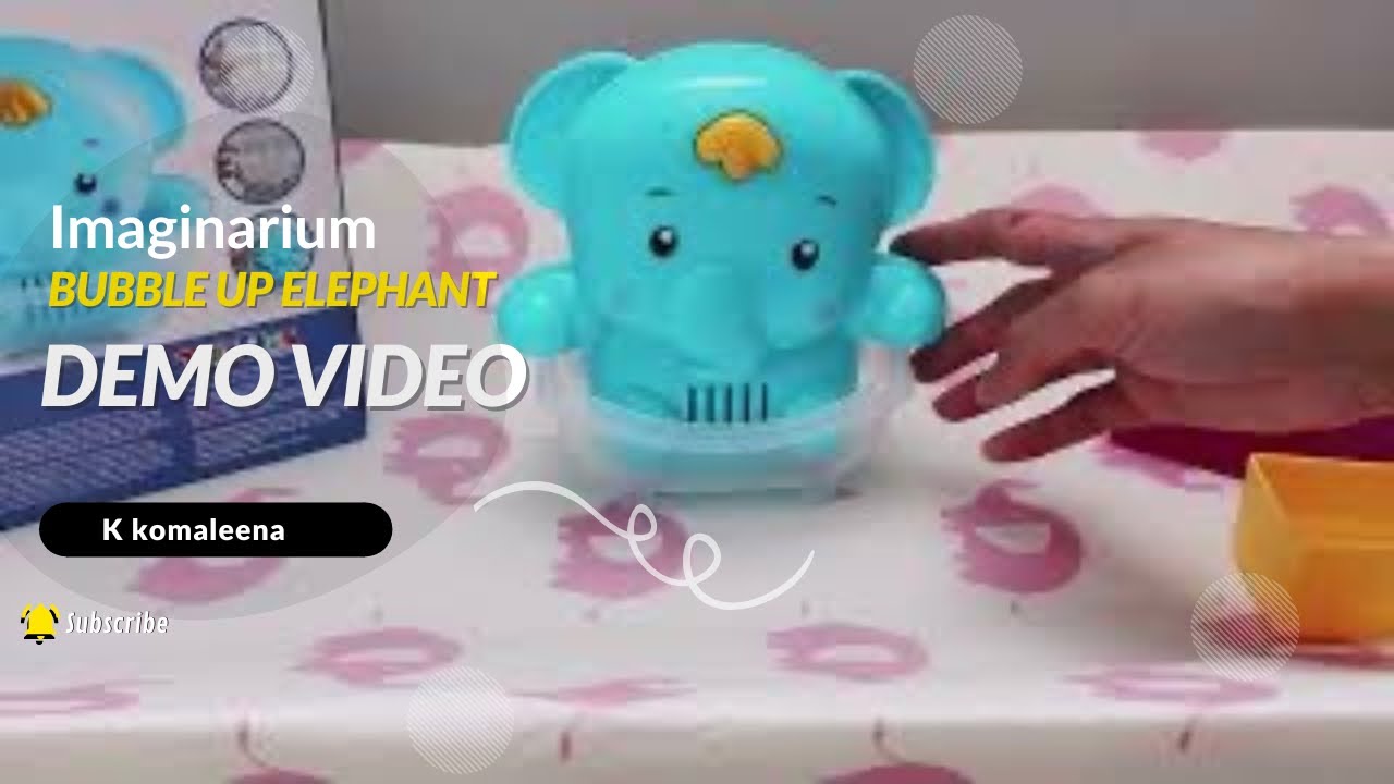 baby bath toys video:Bubble up Elephant demo