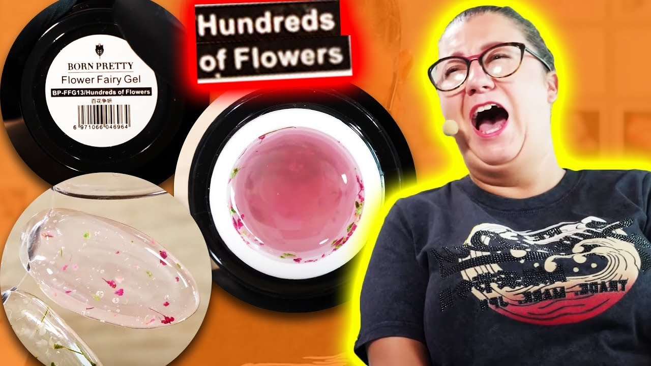 ŻELE DO PAZNOKCI Z KWIATKAMI W ŚRODKU!? Test żeli z AliExpress - Born Pretty. [12K] #160