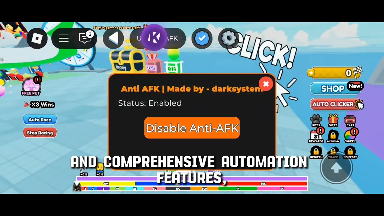 ✅ Roblox Anti-AFK Script 2025 | Works on ALL GAMES | No Kick + Clean UI! 🔥