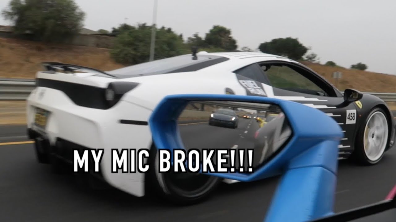This car is so loud that it literally BROKE my microphone.