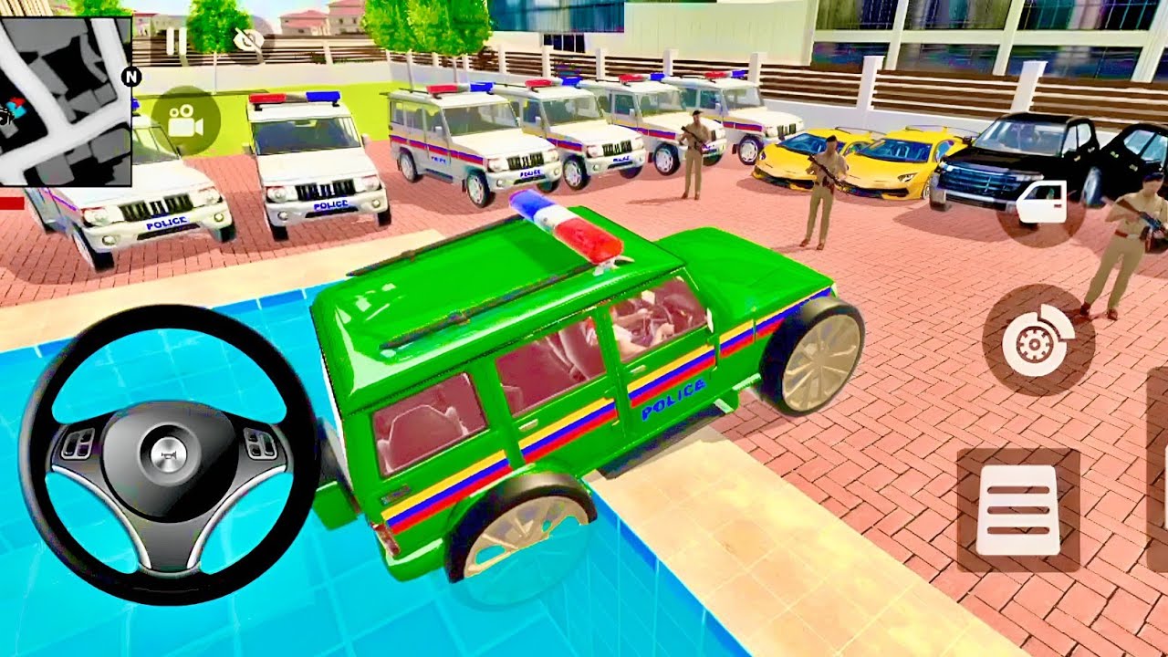 Car Bike more : Franklin ordered Indian police car game 🤯 driving vehicles in city 