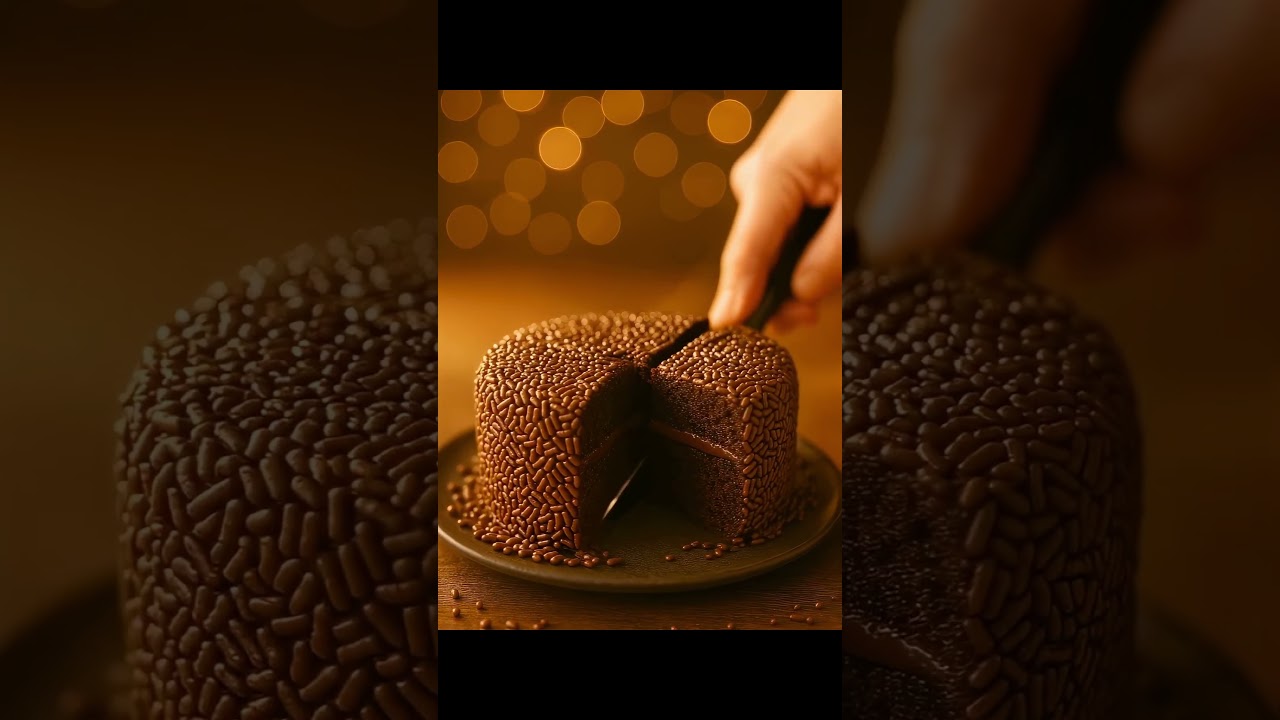 this Brazilian BRIGADEIRO cake is so delicious!