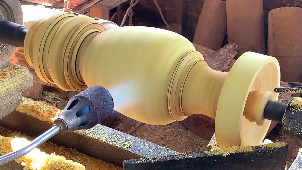 Top Notch Woodturning Skills - Creative Ideas Wood Turning Into Great Living Room Decoration Vases