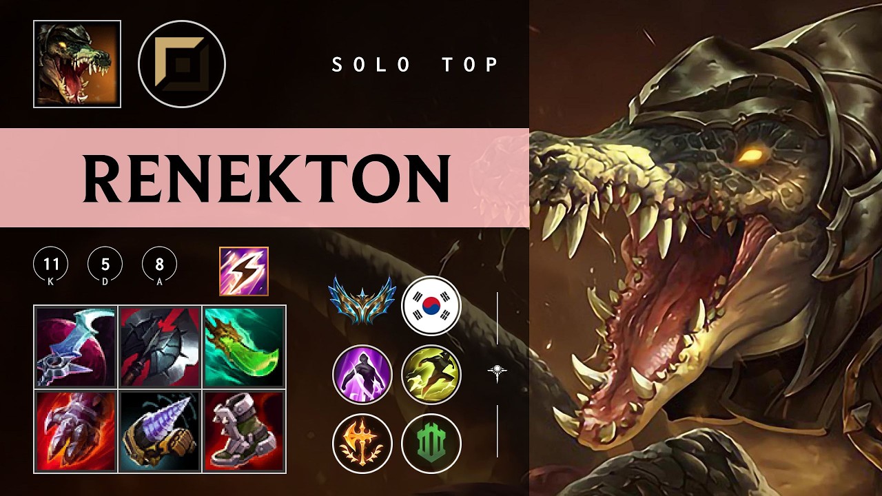 Renekton Top vs Camille - KR Challenger Patch 26.05