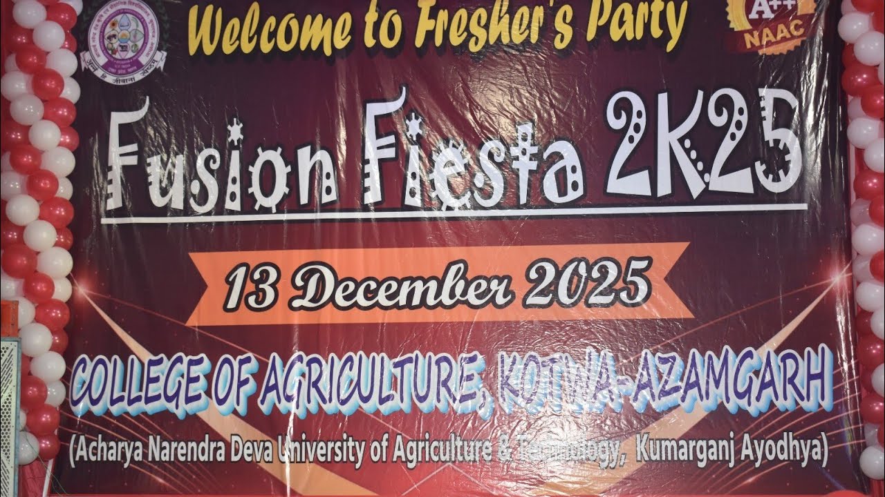 PART 3] College Of Agriculture Kotwa Azamgarh [Fresher Party 2026] *Fusion Fiesta* #college #freshr