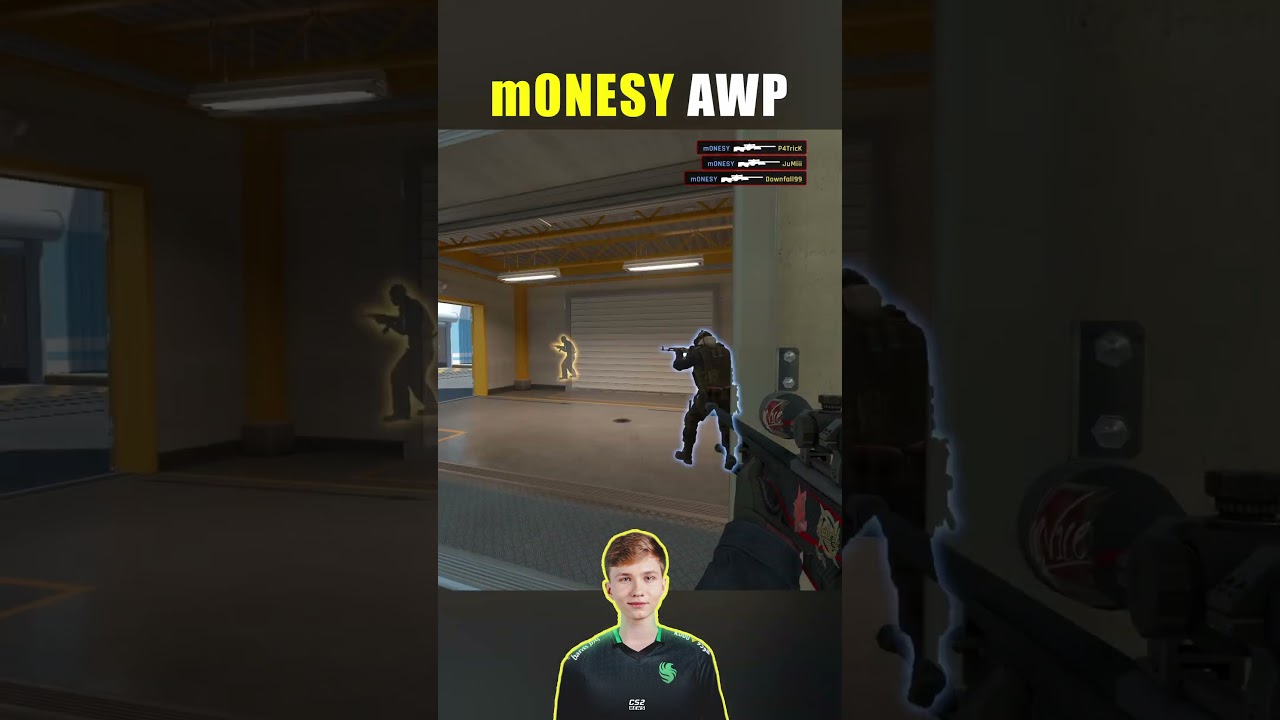 m0NESY Incredible AWP! 🤯🔥| Faceit 2025! #cs2 #m0nesy #shorts