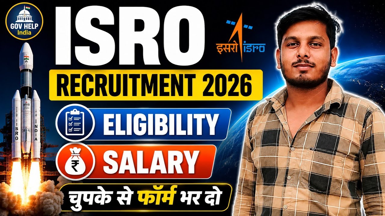 ISRO Recruitment 2026 |Eligibility, Selection Process| Apply Online |ISRO Jobs 2026 Full Details 
