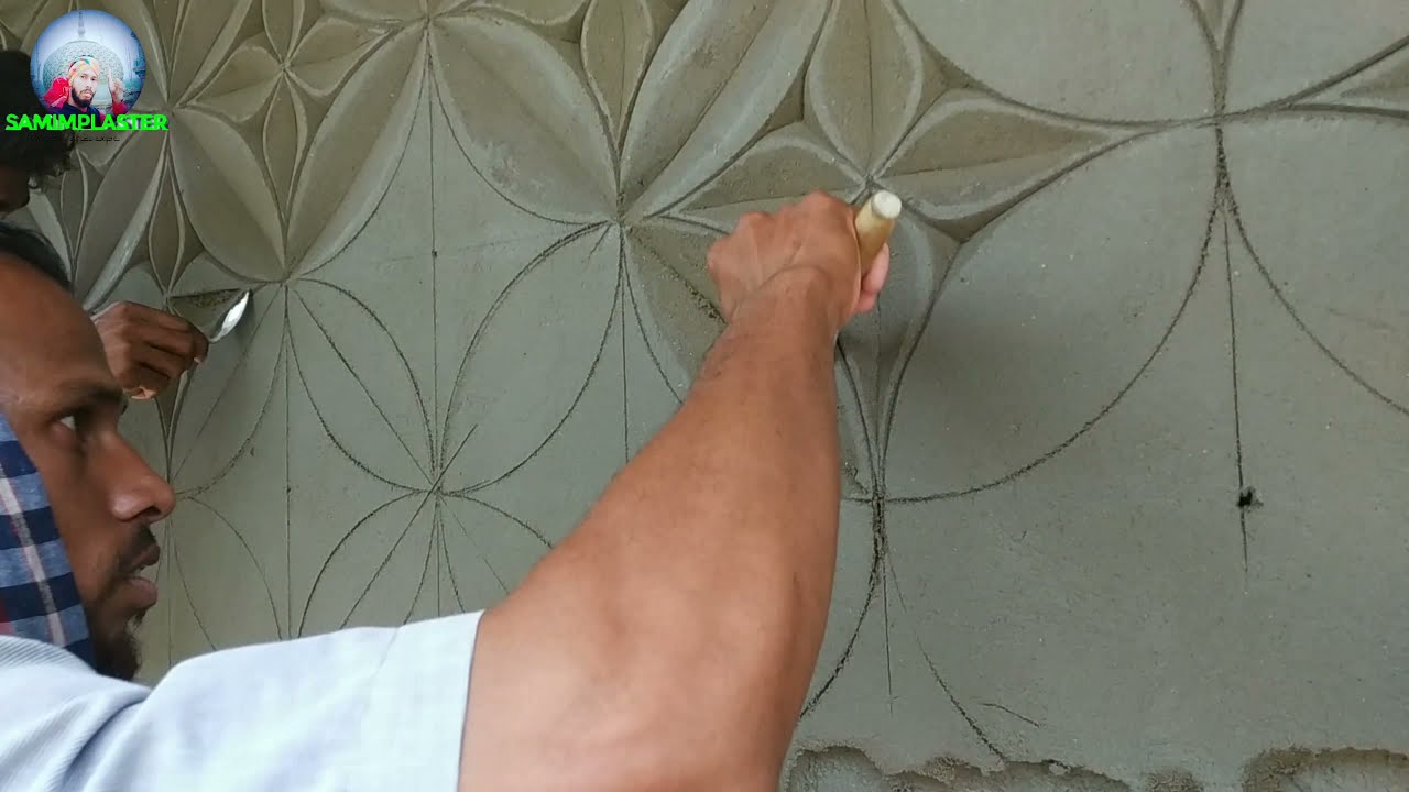 Удивительный дизайн 3D-штукатурки на стене