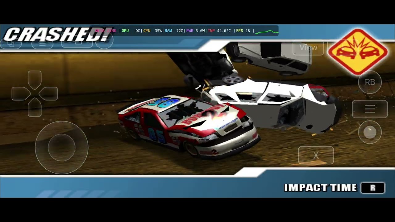 BurnOut Legends PSP  60fps cheat Android Gamehub PC Windows Emulator Mali Mediatek 