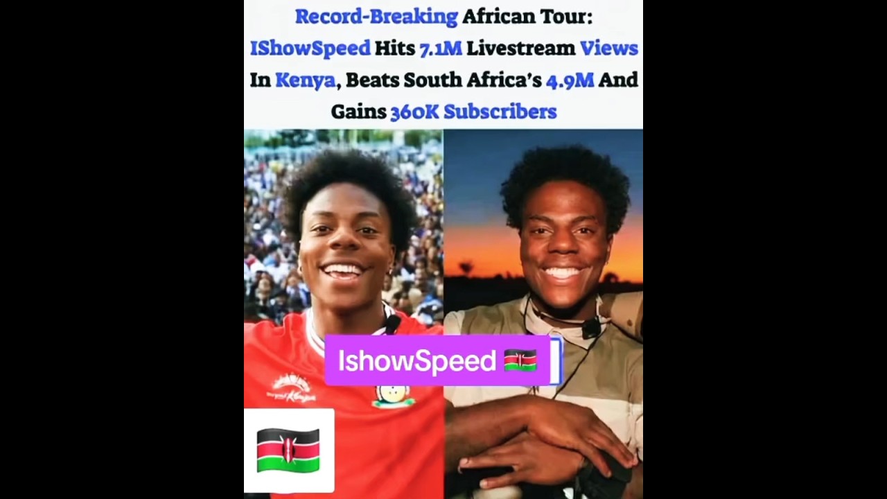 IshowSpeed African tour, show love ❤️ 