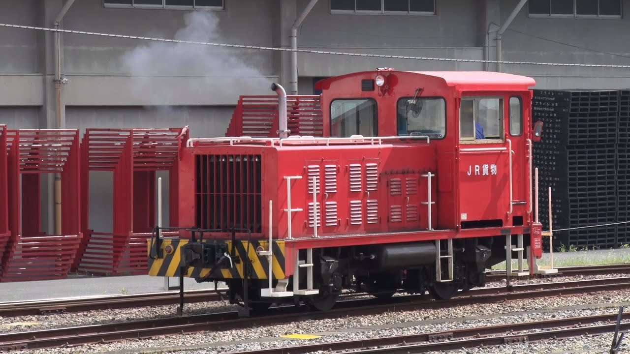 2018/05/19 [貨物列車][スイッチャー] ブロアー起動音が響く 竜王駅でのEH200の入換シーン!!
