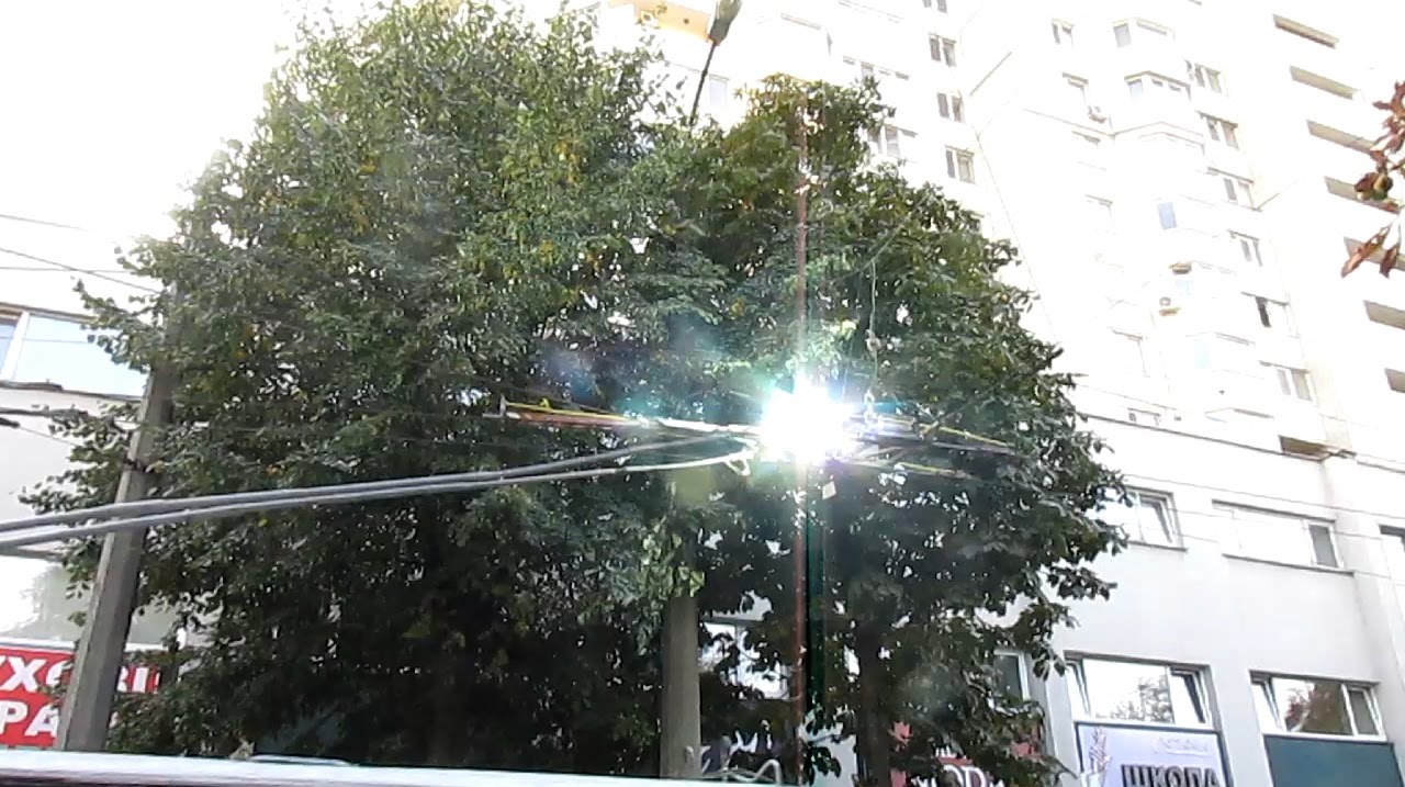 Черкаський тролейбус- Несправність автоматичної стрілки 21.09.2015 / Cherkasy trolleybus- Switch