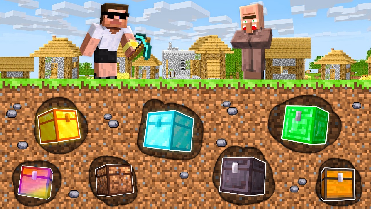 Finding Secret $1 to $100,000 Chests in Minecraft...