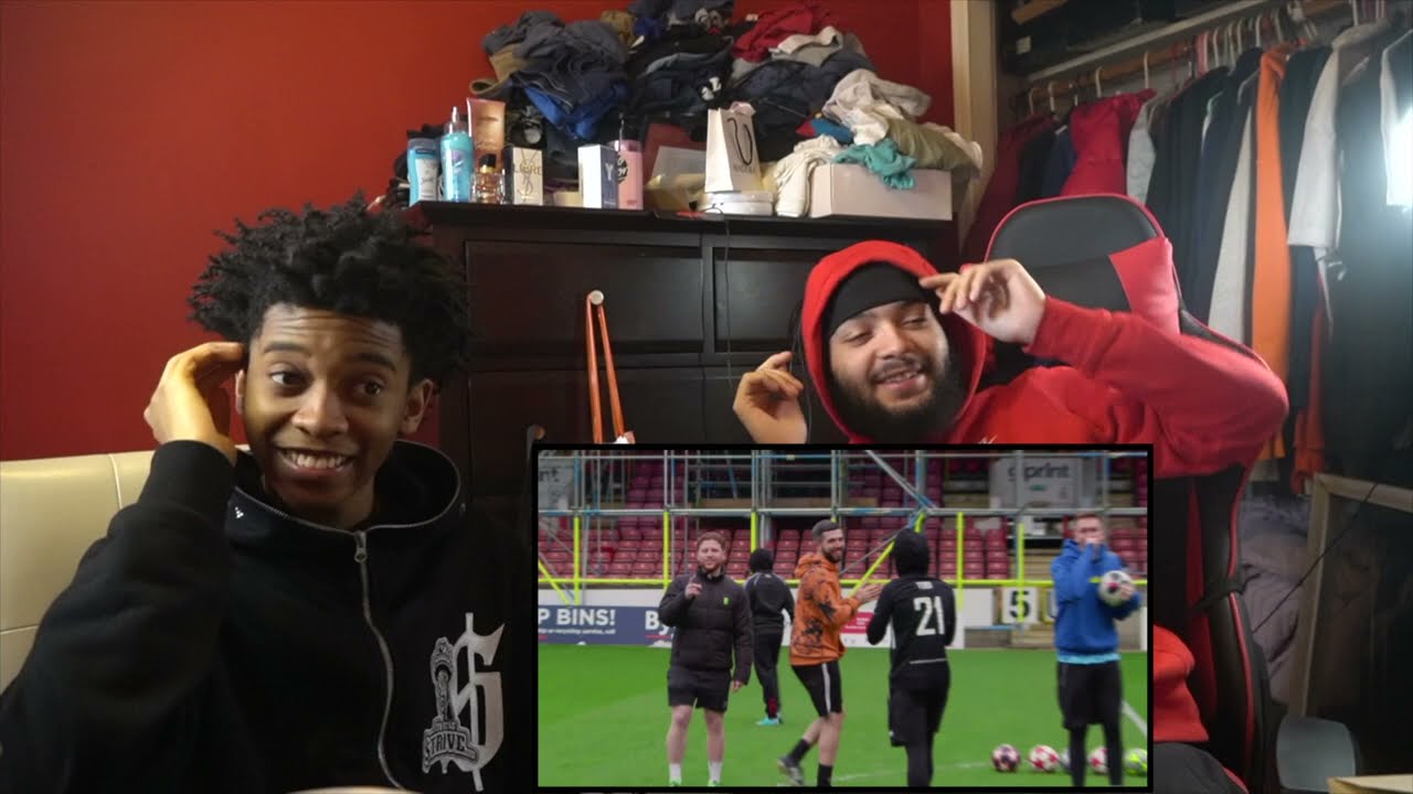 THE NO LOOK WAS ELITE 😭⚽️ 🥅  | AMERICANS REACT TO SIDEMEN $10,000 CROSSBAR CHALLENGE