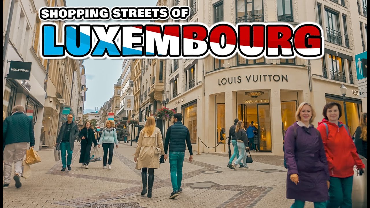 LUXEMBOURG Shopping Streets Walking Tour in the Wealthiest Country