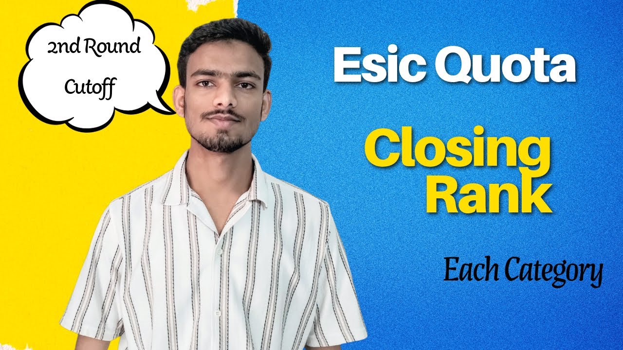 Closing rank of esic quota 2025 || Round 2 cutoff #mbbs
