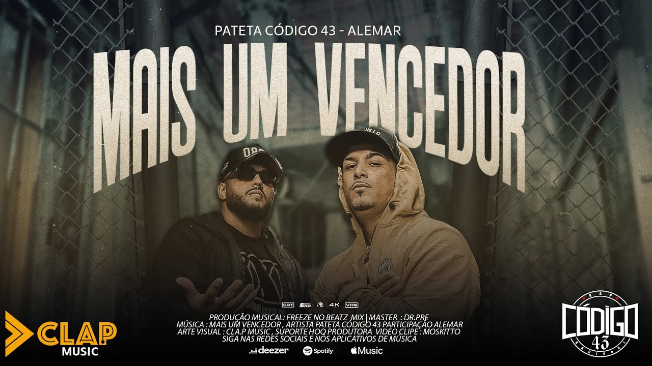 Pateta c&oacute;digo 43 -  Mais um vencedor Feat Alemar  V&iacute;deo Clipe
