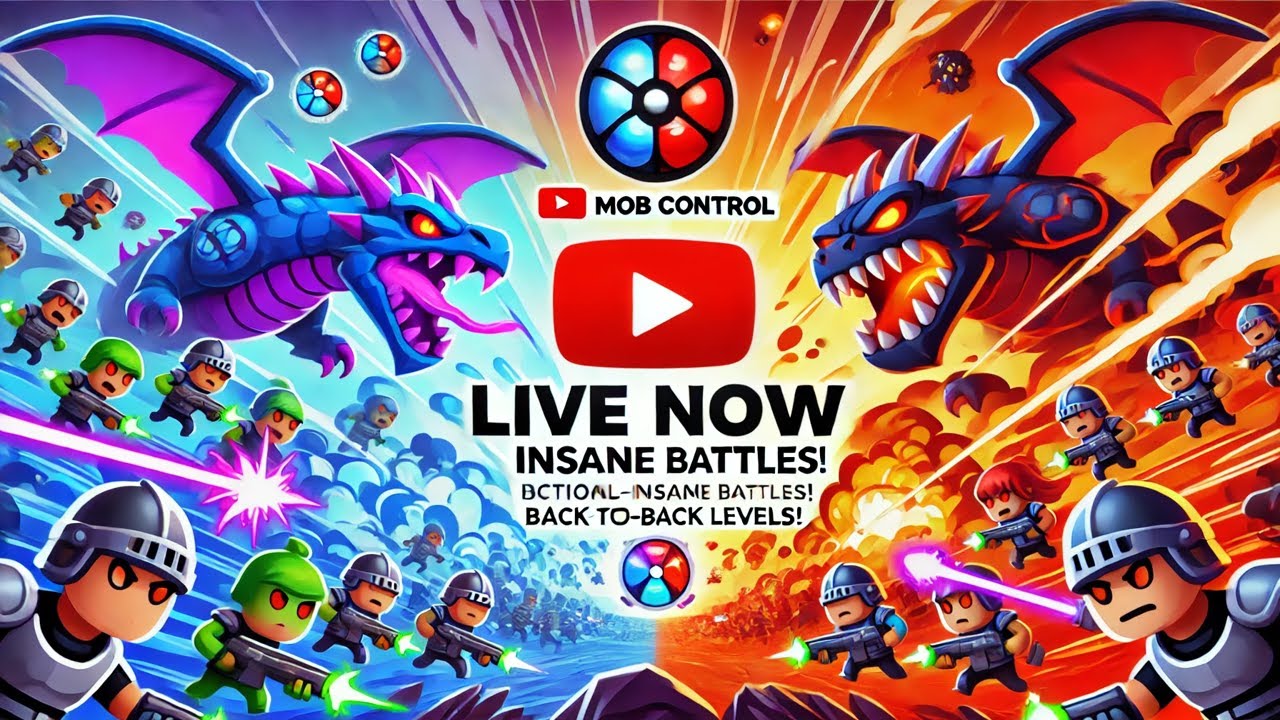 Mob Control LIVE 🔴 | Crushing Endless Waves & Beating Insane Levels!