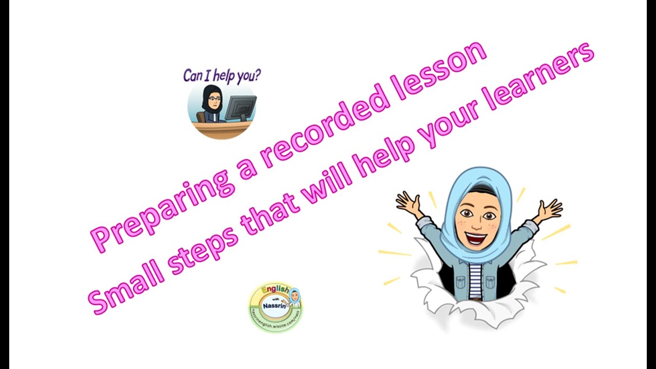 Preparing a recorded lesson