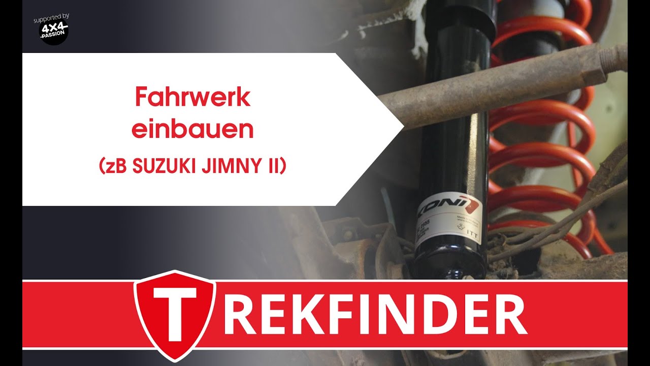 SUZUKI JIMNY 2 Fahrwerk +40 mm von TREKFINDER mit KONI Heavy Track RAID Stoßdämpfer einbauen