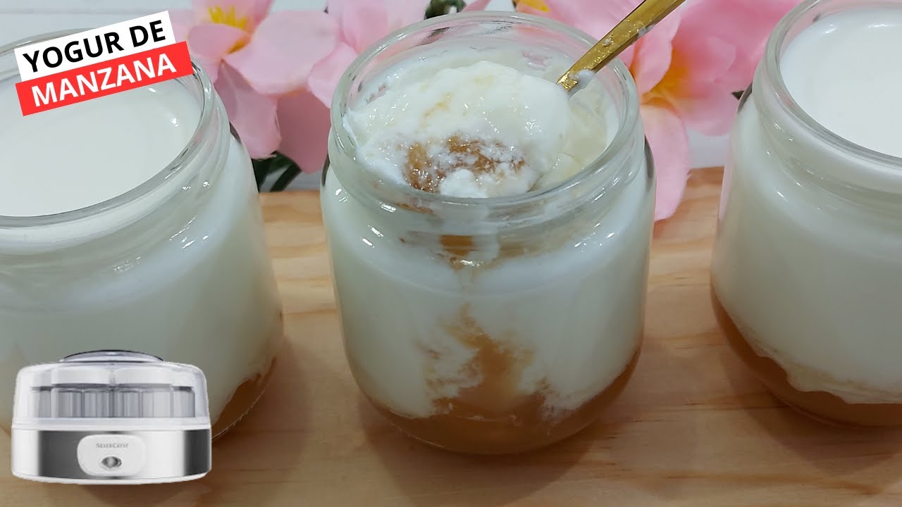 Yogur de Manzana casero en Yogurtera